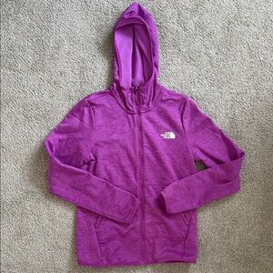 The North Face Magenta Hooded Full-Zip Jacket